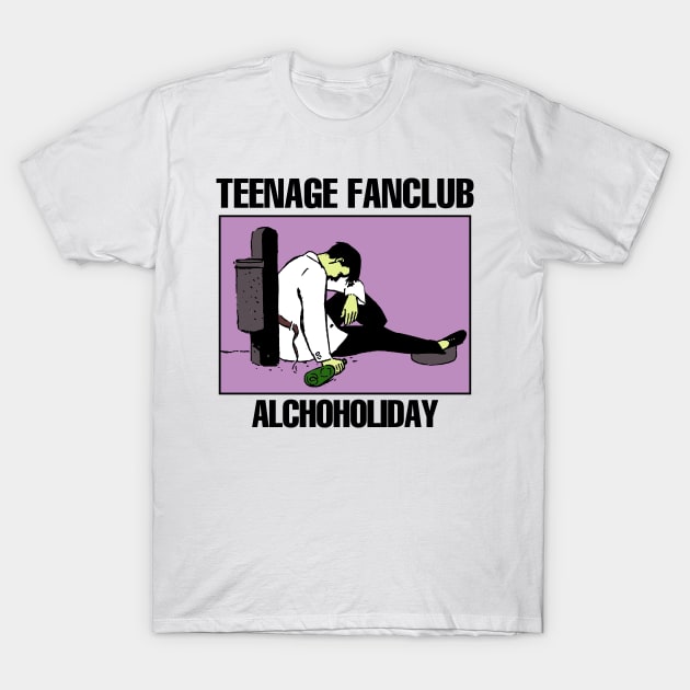 Teenage Fanclub - Alcoholiday - Tribute Artwork - White T-Shirt by Vortexspace